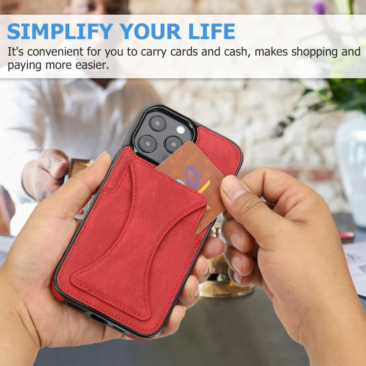 For iPhone 15 Pro Max Ultra-thin Shockproof Phone Protective Case with Holder