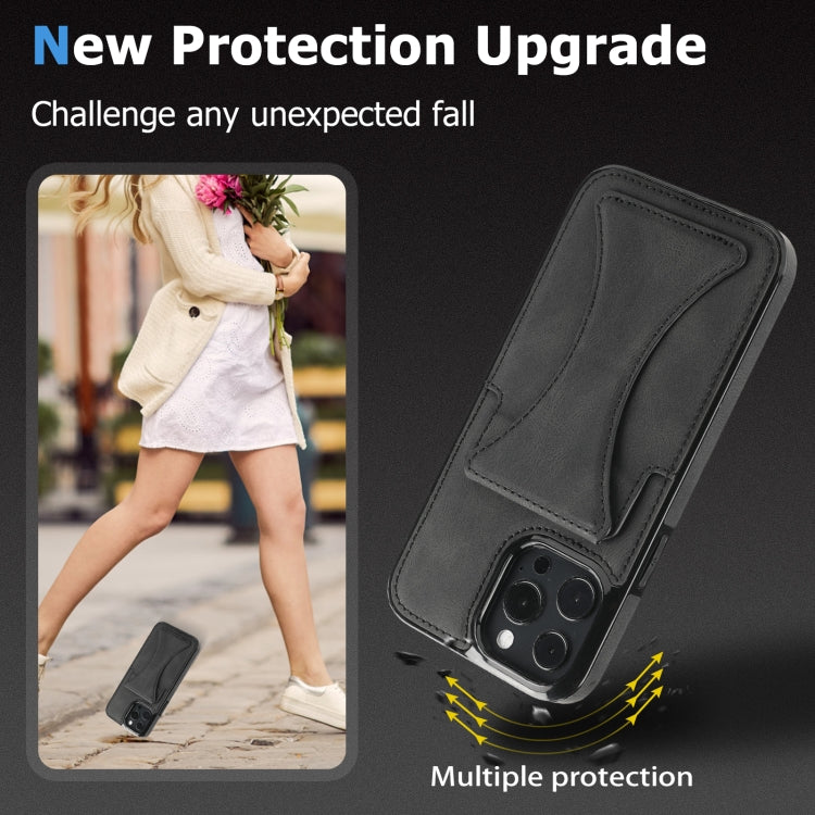 For iPhone 15 Pro Max Ultra-thin Shockproof Phone Protective Case with Holder