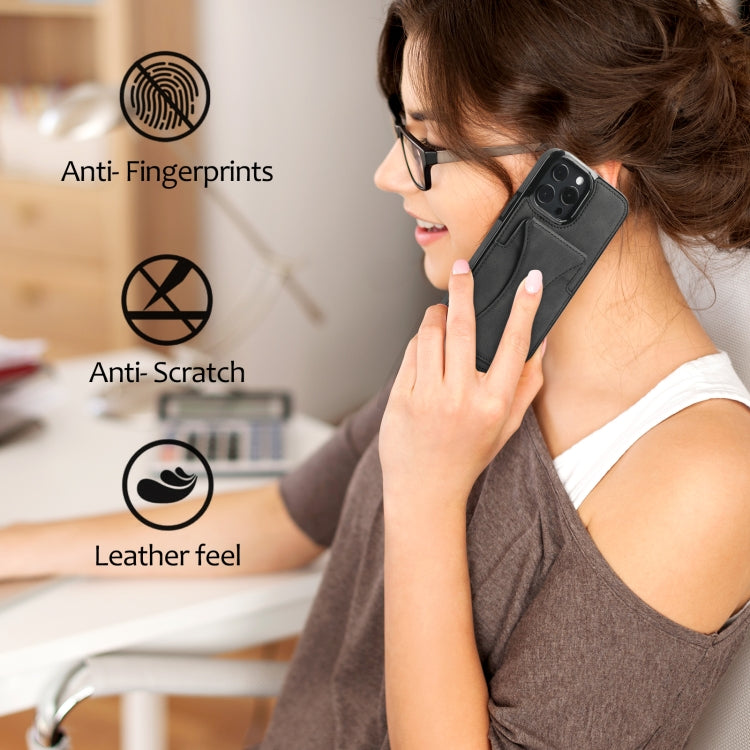 For iPhone 15 Pro Max Ultra-thin Shockproof Phone Protective Case with Holder