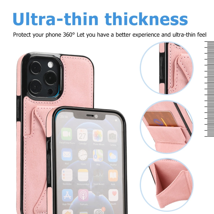 For iPhone 15 Pro Max Ultra-thin Shockproof Phone Protective Case with Holder