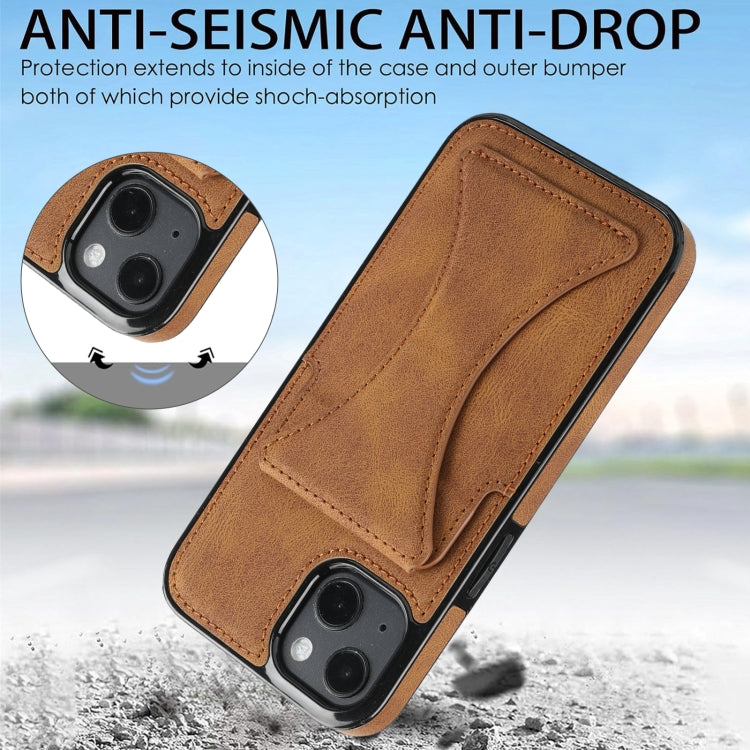 For iPhone 15 Plus / 14 Plus Ultra-thin Shockproof Phone Protective Case with Holder