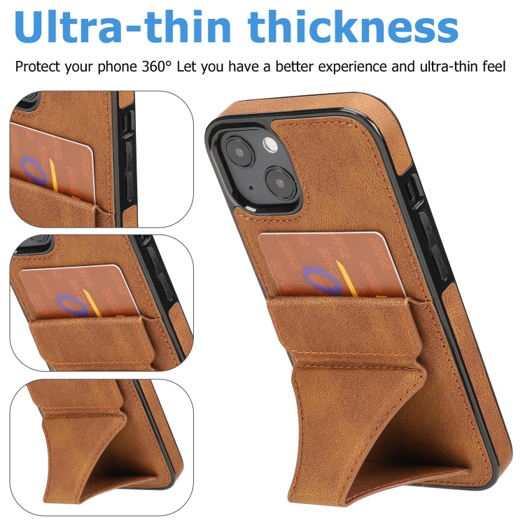 For iPhone 15 Plus / 14 Plus Ultra-thin Shockproof Phone Protective Case with Holder