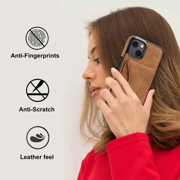 For iPhone 15 Plus / 14 Plus Ultra-thin Shockproof Phone Protective Case with Holder