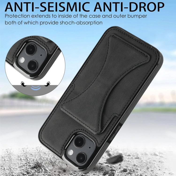 For iPhone 15 Plus / 14 Plus Ultra-thin Shockproof Phone Protective Case with Holder