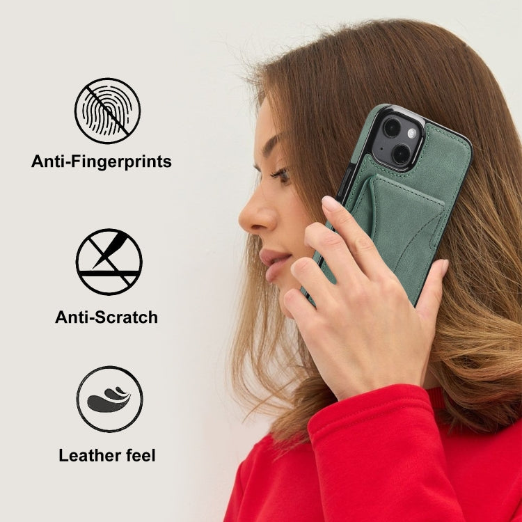 For iPhone 15 Ultra-thin Shockproof Phone Protective Case with Holder