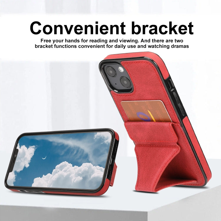 For iPhone 15 Ultra-thin Shockproof Phone Protective Case with Holder