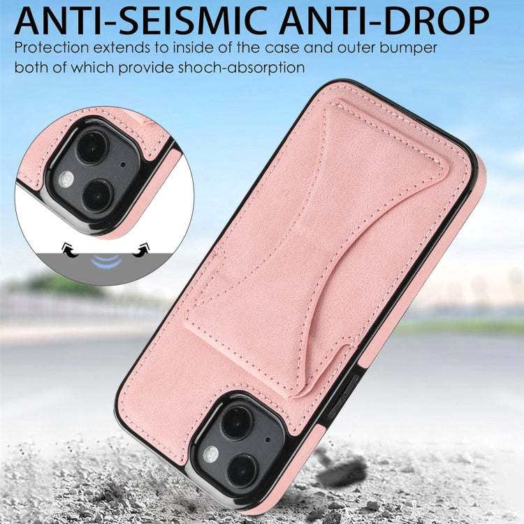 For iPhone 15 Ultra-thin Shockproof Phone Protective Case with Holder