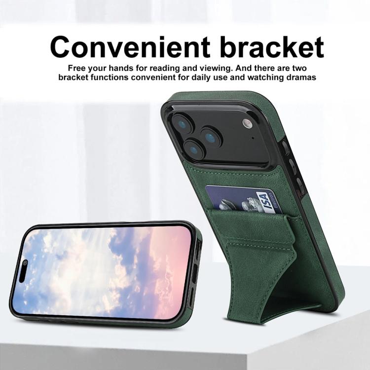 For iPhone 17 Pro Max Ultra-thin Shockproof Phone Protective Case with Holder