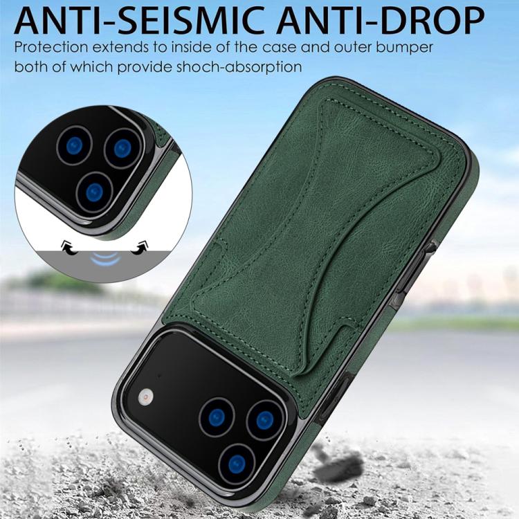 For iPhone 17 Pro Max Ultra-thin Shockproof Phone Protective Case with Holder