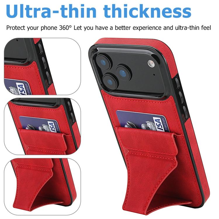 For iPhone 17 Pro Max Ultra-thin Shockproof Phone Protective Case with Holder