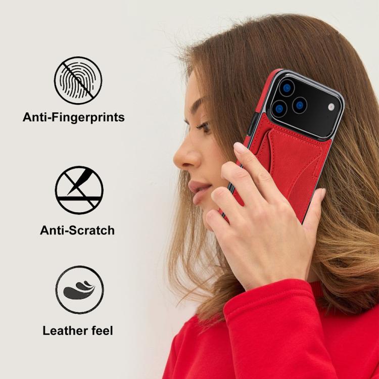 For iPhone 17 Pro Max Ultra-thin Shockproof Phone Protective Case with Holder