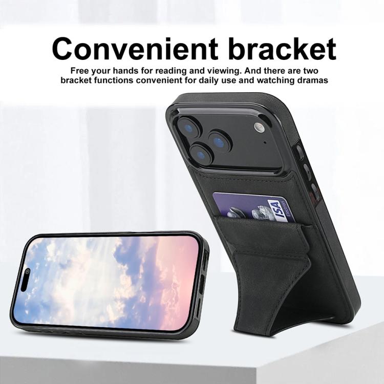 For iPhone 17 Pro Max Ultra-thin Shockproof Phone Protective Case with Holder