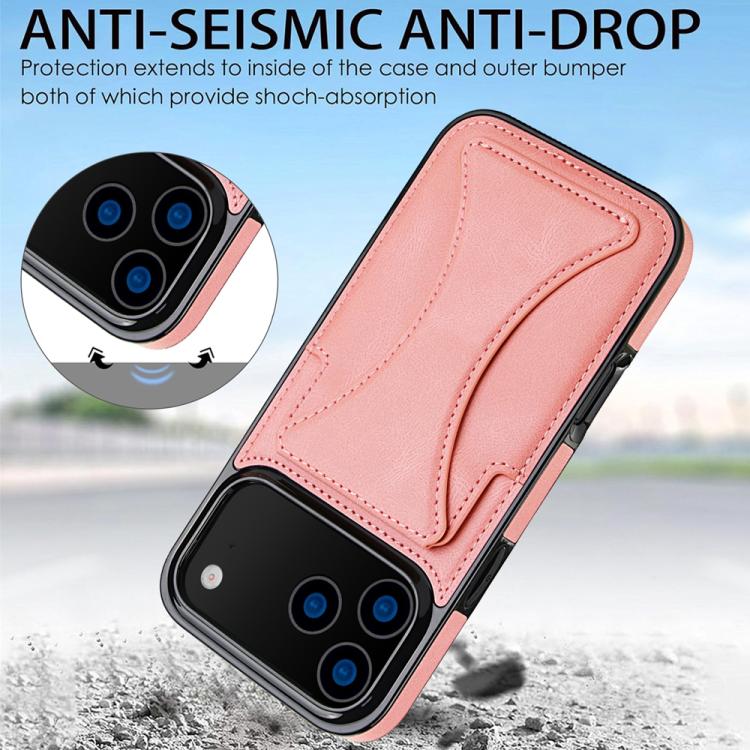 For iPhone 17 Pro Max Ultra-thin Shockproof Phone Protective Case with Holder