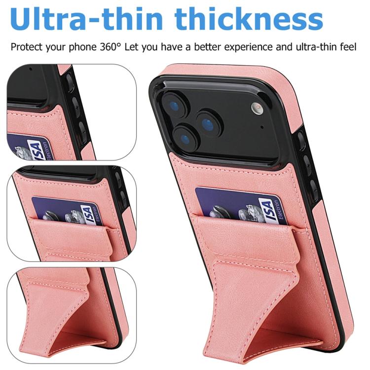 For iPhone 17 Pro Max Ultra-thin Shockproof Phone Protective Case with Holder
