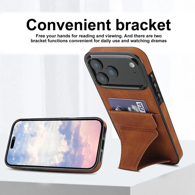 For iPhone 17 Pro Ultra-thin Shockproof Phone Protective Case with Holder