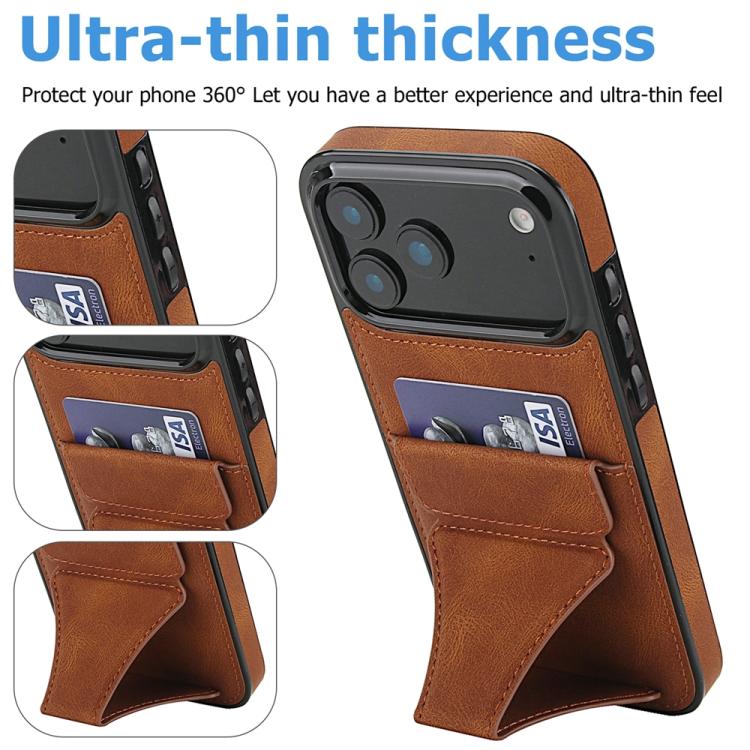 For iPhone 17 Pro Ultra-thin Shockproof Phone Protective Case with Holder