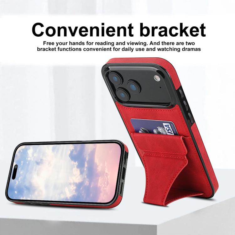 For iPhone 17 Pro Ultra-thin Shockproof Phone Protective Case with Holder
