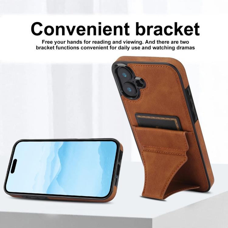 For iPhone 17 Ultra-thin Shockproof Phone Protective Case with Holder