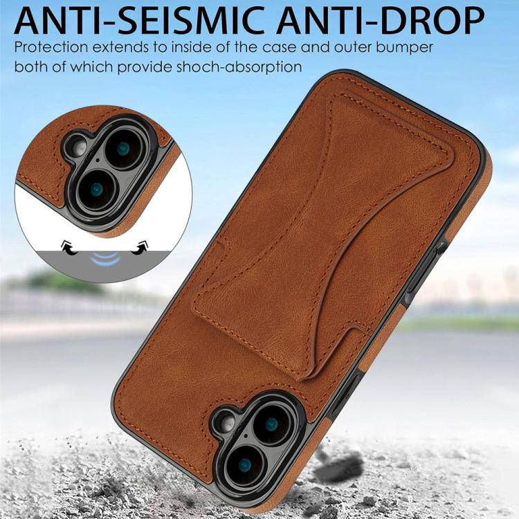 For iPhone 17 Ultra-thin Shockproof Phone Protective Case with Holder
