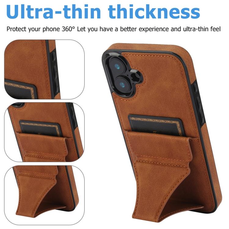For iPhone 17 Ultra-thin Shockproof Phone Protective Case with Holder