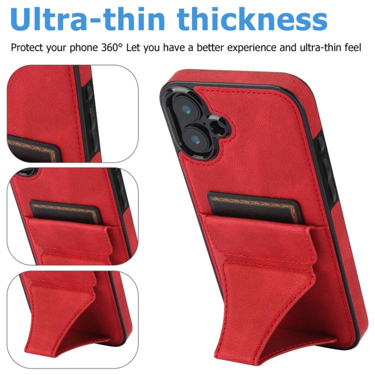 For iPhone 17 Ultra-thin Shockproof Phone Protective Case with Holder