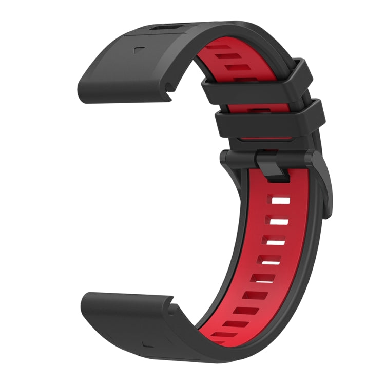 For Garmin 26mm Two Color Quick Release Silicone Watch Band with Tool