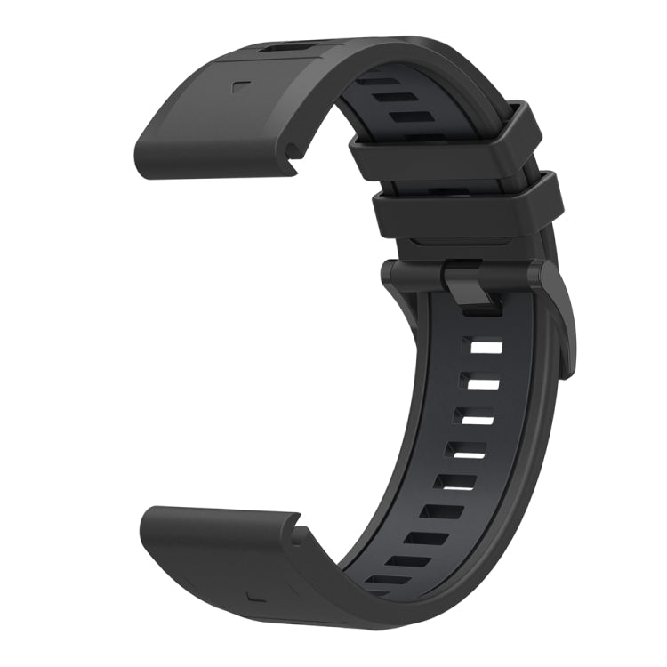 For Garmin 26mm Two Color Quick Release Silicone Watch Band with Tool