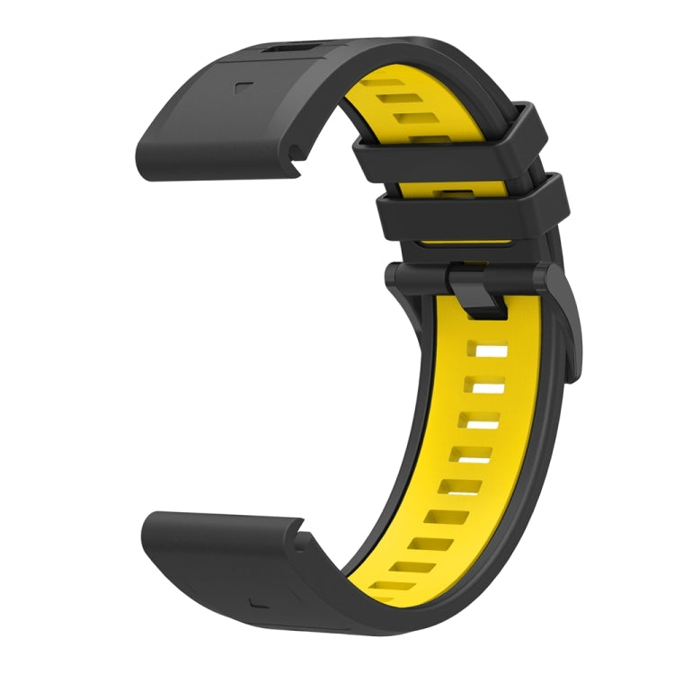 For Garmin 26mm Two Color Quick Release Silicone Watch Band with Tool