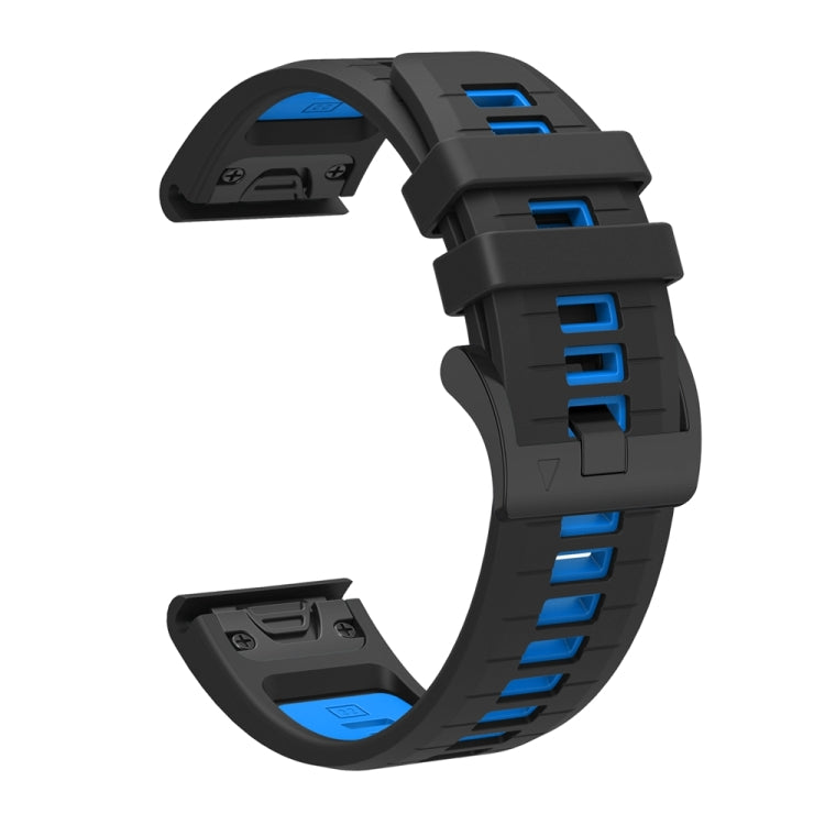 For Garmin 22mm Two Color Quick Release Silicone Watch Band with Tool
