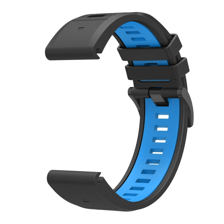 For Garmin 22mm Two Color Quick Release Silicone Watch Band with Tool