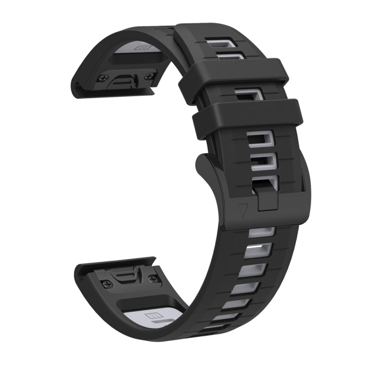 For Garmin 22mm Two Color Quick Release Silicone Watch Band with Tool