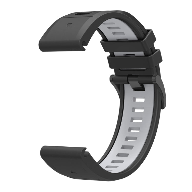 For Garmin 22mm Two Color Quick Release Silicone Watch Band with Tool