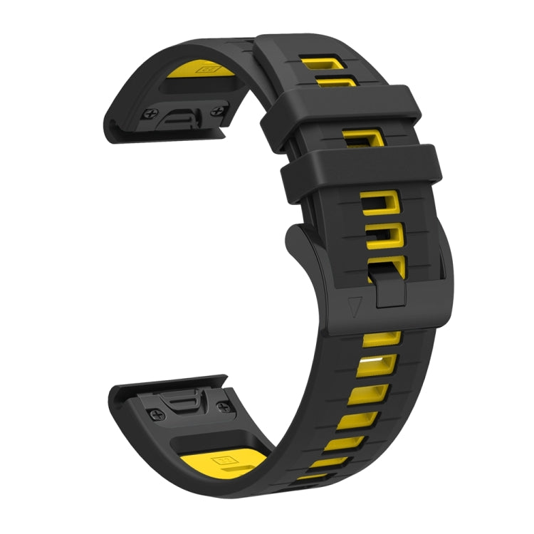 For Garmin 22mm Two Color Quick Release Silicone Watch Band with Tool