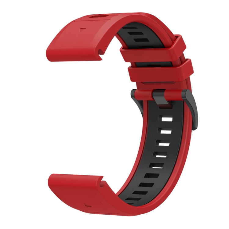 For Garmin 22mm Two Color Quick Release Silicone Watch Band with Tool
