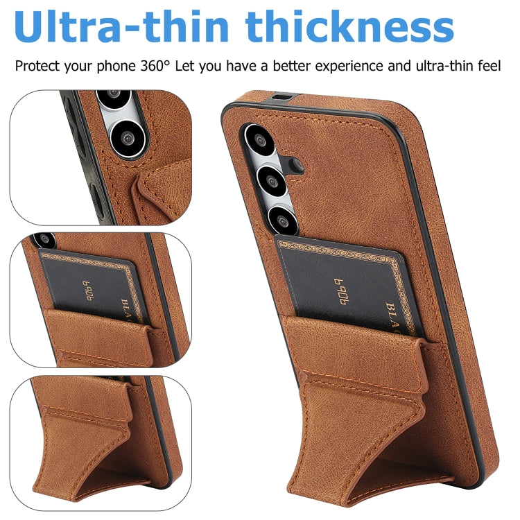 For Samsung Galaxy S24 5G Ultra-thin Shockproof Phone Protective Case with Holder