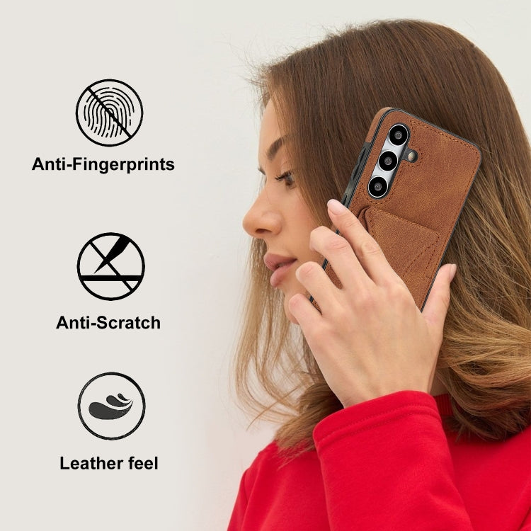 For Samsung Galaxy S24 5G Ultra-thin Shockproof Phone Protective Case with Holder