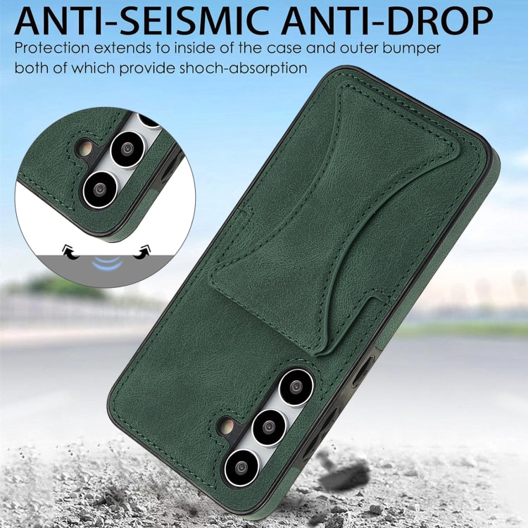 For Samsung Galaxy S24 5G Ultra-thin Shockproof Phone Protective Case with Holder