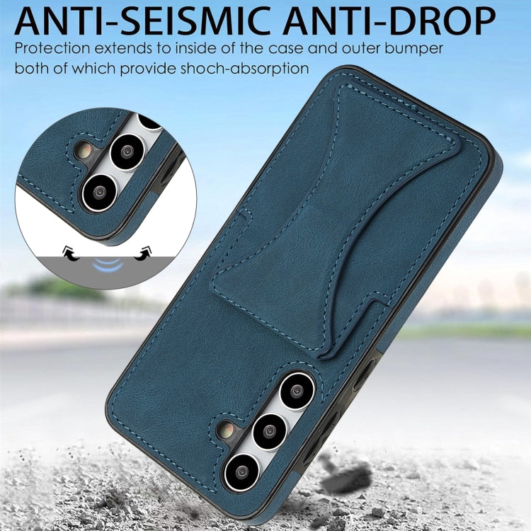 For Samsung Galaxy S24 5G Ultra-thin Shockproof Phone Protective Case with Holder