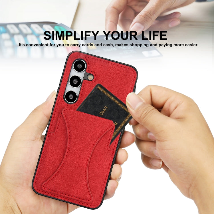 For Samsung Galaxy S24 5G Ultra-thin Shockproof Phone Protective Case with Holder