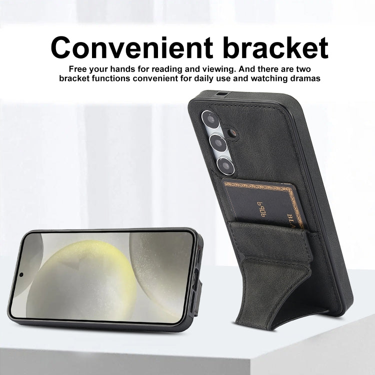 For Samsung Galaxy S24 5G Ultra-thin Shockproof Phone Protective Case with Holder