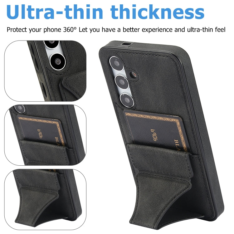 For Samsung Galaxy S24 5G Ultra-thin Shockproof Phone Protective Case with Holder