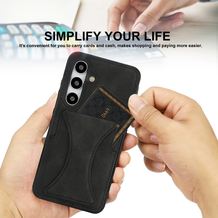 For Samsung Galaxy S24 5G Ultra-thin Shockproof Phone Protective Case with Holder