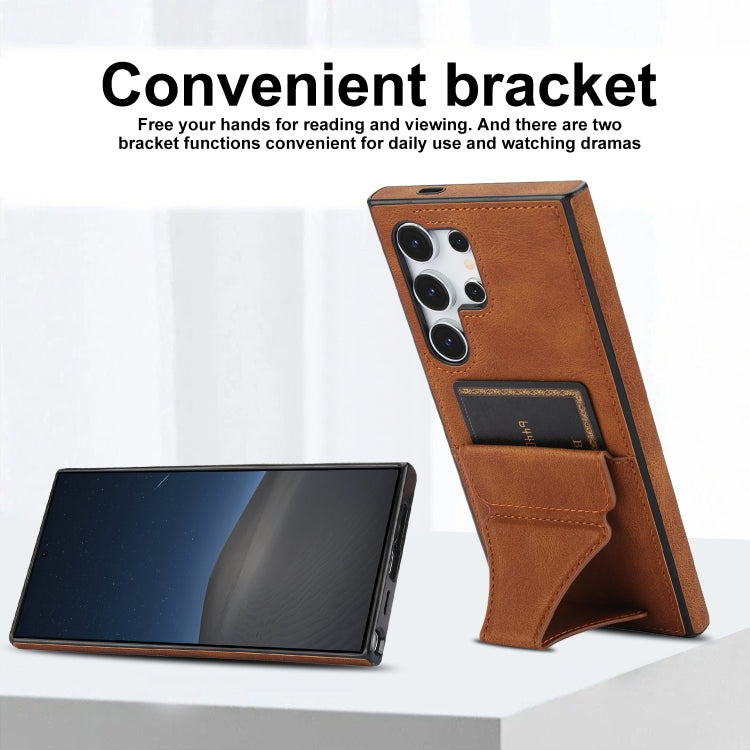 For Samsung Galaxy S24 Ultra 5G Ultra-thin Shockproof Phone Protective Case with Holder