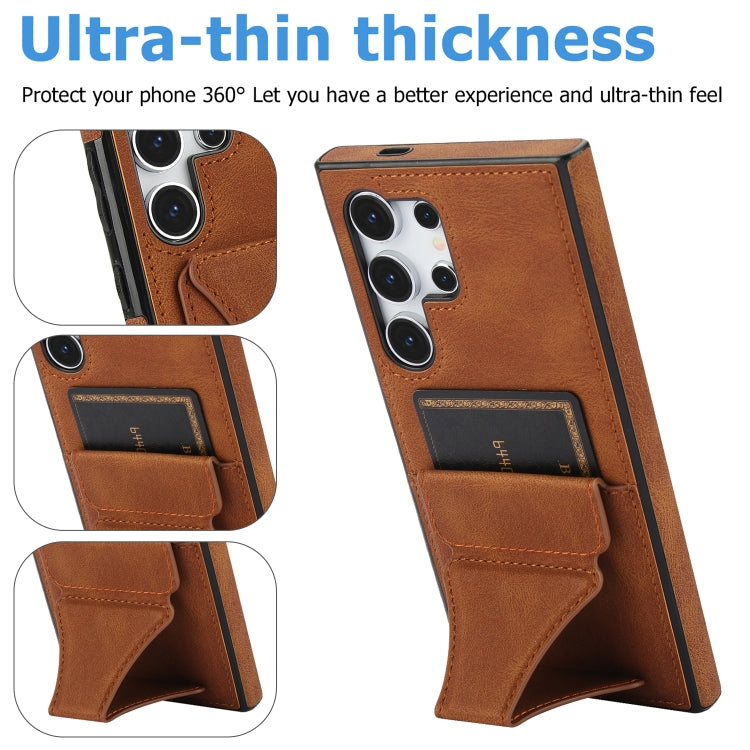For Samsung Galaxy S24 Ultra 5G Ultra-thin Shockproof Phone Protective Case with Holder