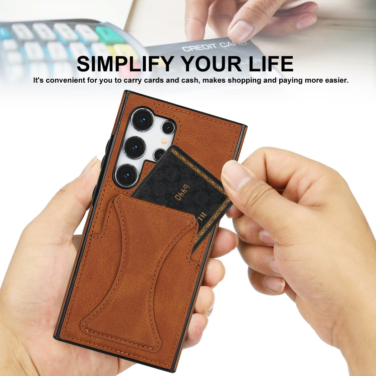 For Samsung Galaxy S24 Ultra 5G Ultra-thin Shockproof Phone Protective Case with Holder