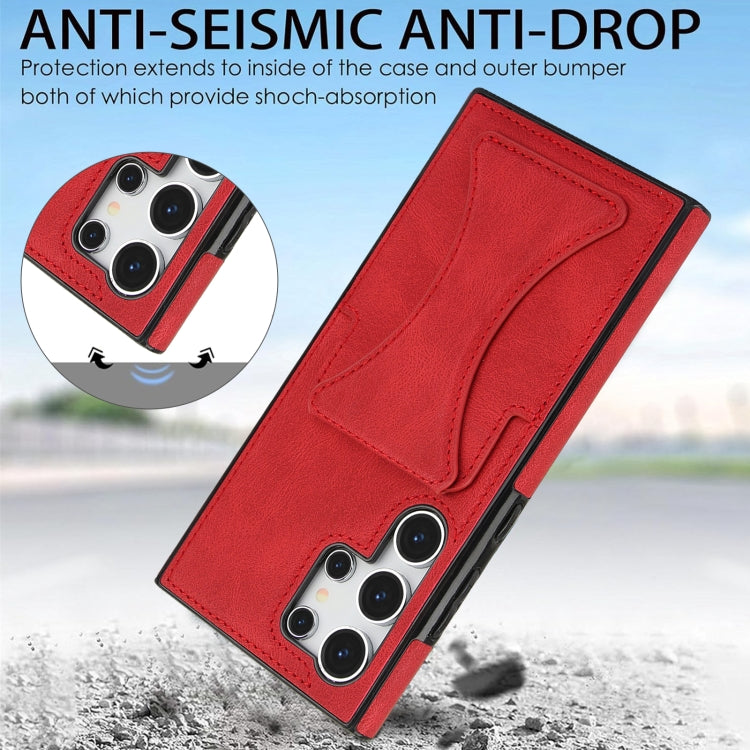 For Samsung Galaxy S24 Ultra 5G Ultra-thin Shockproof Phone Protective Case with Holder
