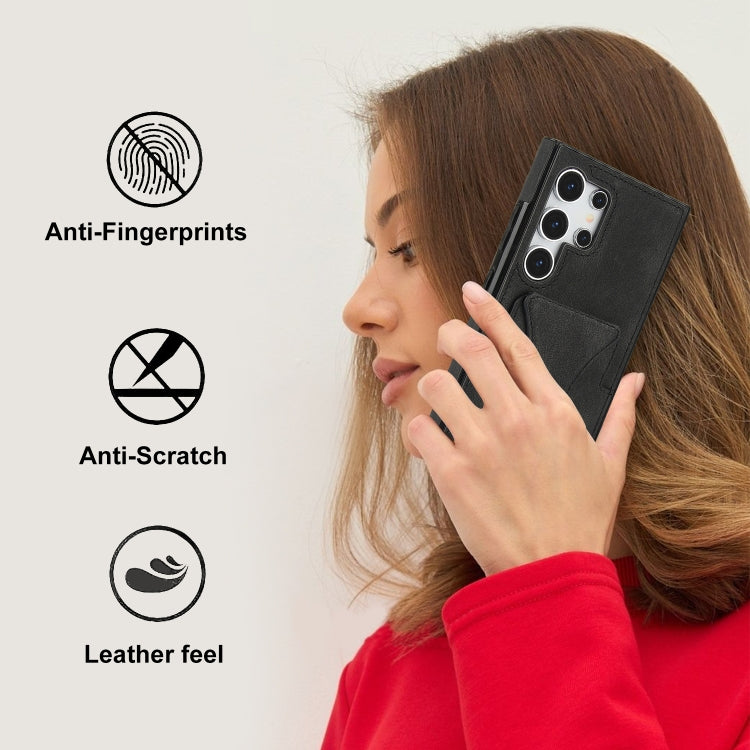 For Samsung Galaxy S24 Ultra 5G Ultra-thin Shockproof Phone Protective Case with Holder