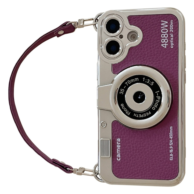 For iPhone 16 Plus Camera Style Phone Case