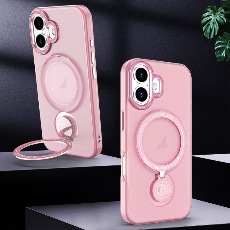 For iPhone 16 Plus Rotation Holder MagSafe Phone Case
