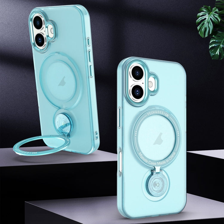 For iPhone 16 Plus Rotation Holder MagSafe Phone Case